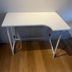 山善(YAMAZEN) L字型 折りたたみデスク（幅90cm）★テレワークに最適/傷・熱に強い天板★【0円/無料】の画像