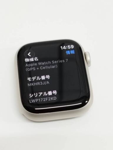 Apple Watch Series 7/GPS+セルラー/41mm/A2476/スターライト〈MKHR3J/A〉