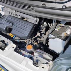 ダイハツ　タント　X　左電動スライドドア、スマートキー、オートエアコン、カーナビ、パールホワイト、走行：2万4千キロ台　車検：27年1月の画像