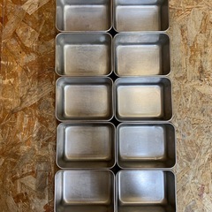 C(7644) EBM 18-8 深型組バット 10個セット ステンレス 中古品 業務用 厨房用品 飲食店 店舗用 調理用の画像