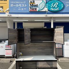 【倉庫保管】レンジボード  KAGUCOCO 食器棚 参考価格49,999円【送料に設置費込み】🚚自社配送時💳代引き可🚚(現金、クレジット、スマホ決済対応)の画像