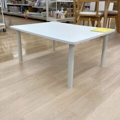 A-413【リユースのサカイ野々市店】ジモティ来店特価‼ ローテーブル ホワイト クリーニング済みの画像