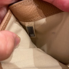 Chloe/クロエ　チャーム付き三つ折り財布　ブラウン　ベージュの画像