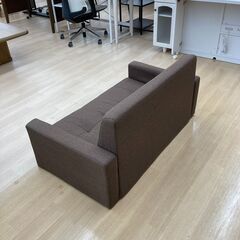 A-414【リユースのサカイ野々市店】ジモティ来店特価‼ ローソファー ２人掛け ブラウン クリーニング済みの画像