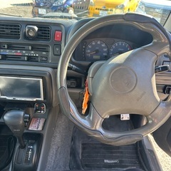 スズキ ジムニーJB23W リフトアップ、WORK大径タイヤ、ナビ、ETC、キャリア付の画像