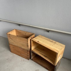 りんご箱　1個1000円の画像