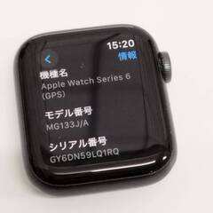 Apple Watch Series 6/GPS/40mm/A2291/スペースグレー〈MG133J/A〉の画像
