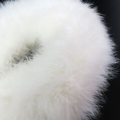 【本体美品】フェザーショール（アイボリーホワイト）成人式の前撮りに（箱難あり）【管理番号52】の画像