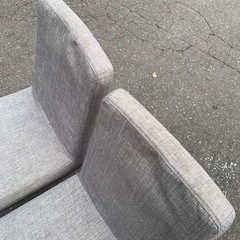 美原店 ヤマダ 木製 正方形 2人掛け ダイニングテーブル　チェア付きの画像