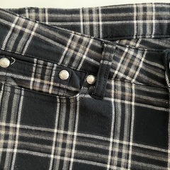 《決まりました》チェック柄スキニーパンツ61cmの画像