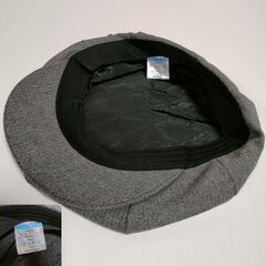 ハンチング帽  帽子 グレーの画像