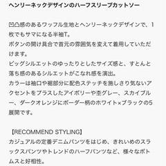 forksy.　ハーフスリーブ　カットソーの画像