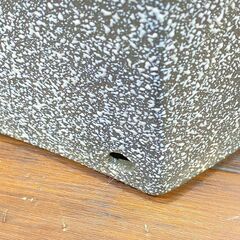 ジ443/ 信楽焼 六角傘立て ツートン 玄関 屋外収納 傘立て 水抜き栓付き 店舗  インテリアの画像