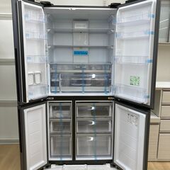 A-418【リユースのサカイ野々市店】ジモティ来店特価‼ アウトレット冷蔵庫 AQUA アクア AQW-TZA51N 2023年製  512Lの画像