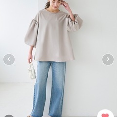 coaa　袖バルーンAラインブラウス　Lサイズの画像