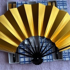 取引中【新品未使用】御舞扇　扇子　3本セット　の画像