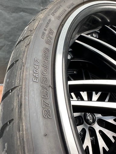 275/30r20 バリ溝タイヤホイール2本