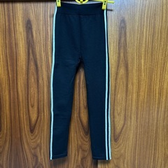 新品 2本ライン 裏起毛 レギンスの画像