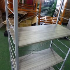  未使用/新品　訳あり　オープンラック 4段ラック 幅80cm 頑丈設計 可動棚 キャスター付 スチール ラックの画像