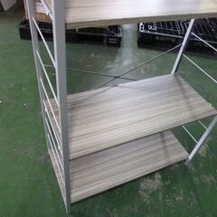  未使用/新品　訳あり　オープンラック 4段ラック 幅80cm 頑丈設計 可動棚 キャスター付 スチール ラックの画像