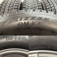 走行短め【BS BLIZZAK DM-V3 235/65R18】スタッドレス【TECMAG テクマグ 18インチ 7.5J5HPCD108+45】ジャガー/Fペイス/Iペイス等　(KTT704)クレジットカード QRコード決済可能の画像
