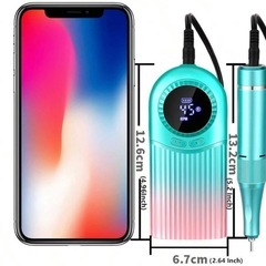 ネイルドリルマシン 45000RPM グラデーションピンクの画像