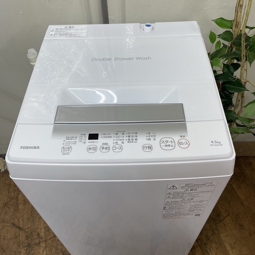 R381 ☀️ 2022年製の高年式♪ TOSHIBA 洗濯機（洗濯4.5㎏) AW-45GA2 ⭐ 動作確認済 ⭐ クリーニング済
