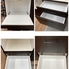 ジモティー限定価格！S715 ⭐ 河口家具製作所 キッチンボード 食器棚 人気色 幅120.5cm USED の画像