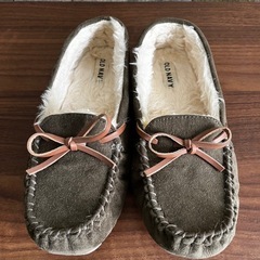 OLD NAVY モカシンシューズ カーキ系 24.0cmの画像