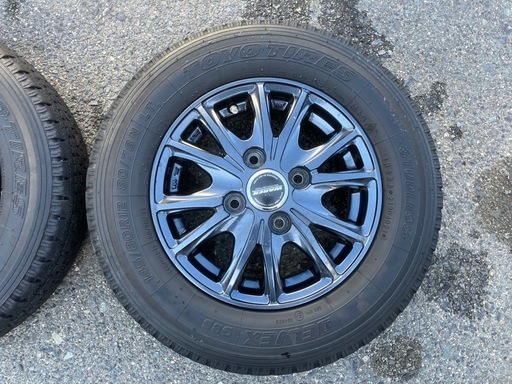 145/80/12 トーヨースタッドレスタイヤ　ホイール付　4本セット　貨物用 軽トラ等