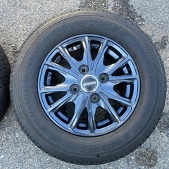 145/80/12 トーヨースタッドレスタイヤ　ホイール付　4本セット　貨物用 軽トラ等の画像