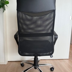 ワークチェア　椅子　ハイバックチェア　ブラックの画像