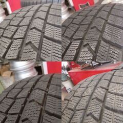 【ﾊﾞﾘ溝】185/60R15 ダンロップWM02 2022年製＋プリウス純正ホイール4本｜170 シエンタの画像