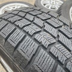 プリウス純正 スタッドレス 195/65R15 東北6県無料配送対応‼️爆安‼️最終値下げ‼️②超超超バリ溝❗ 国産グッドイヤー アイスナビ7❗ アルミ付き 国産 タイヤ !!　スタットレス　スタッドレス　雪 冬 ゆき PCD100 pcd100の画像