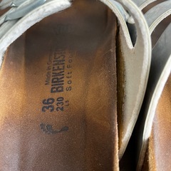 ビルケンシュトック BIRKENSTOCK サンダル 36 シルバー系の画像