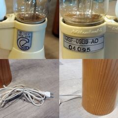 ※シェード無し レトロ テーブルランプ 照明 卓上ランプ　/TJ-2644 2Fの画像