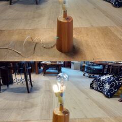 ※シェード無し レトロ テーブルランプ 照明 卓上ランプ　/TJ-2644 2Fの画像