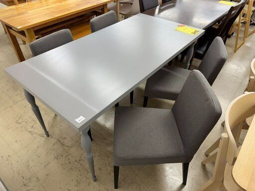 J3128　【リユースのサカイ柏店】　美品　IKEA　イケア　ダイニングテーブルセット　イス4脚付