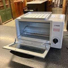 サ2510-467 TIGER オーブントースター KAL-A100 2017年製 シルバー 1000W 通電確認済み キズ汚れ有りの画像