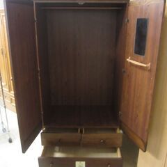 洋服タンス　レトロ　大【J571031-199】の画像