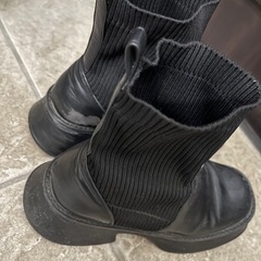 ジーナシス ブーツ 黒 Lサイズ　24cm〜24.5cmの画像