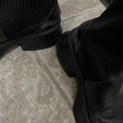 ジーナシス ブーツ 黒 Lサイズ　24cm〜24.5cmの画像