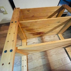 木製ラック　4段　傷汚れあり　の画像