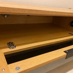 ニトリ テレビボード ETONA（エトナ）170cm ライトブラウン ローボード 収納付きの画像