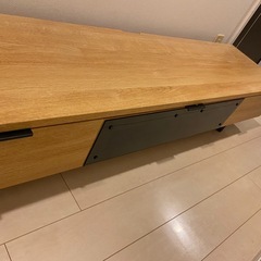 ニトリ テレビボード ETONA（エトナ）170cm ライトブラウン ローボード 収納付きの画像