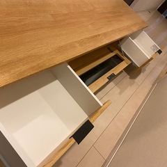 ニトリ テレビボード ETONA（エトナ）170cm ライトブラウン ローボード 収納付きの画像