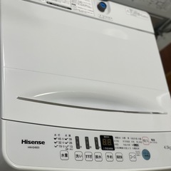 送料・設置込み可　洗濯機　4.5kg  Hisense 2021年【分解クリーニング済み】の画像
