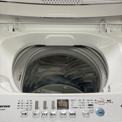 送料・設置込み可　洗濯機　4.5kg  Hisense 2021年【分解クリーニング済み】の画像