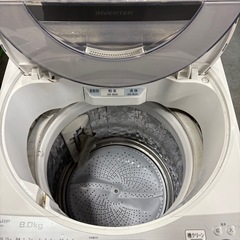SHARP シャープ　ES-GE8D　2019年製  8kg　全自動洗濯機　インバータの画像