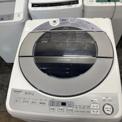 SHARP シャープ　ES-GE8D　2019年製  8kg　全自動洗濯機　インバータの画像